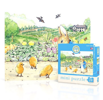New York Puzzle Company New York Puzzle Co. Peter Rabbit: Spring Chicks Mini Puzzle 20pcs