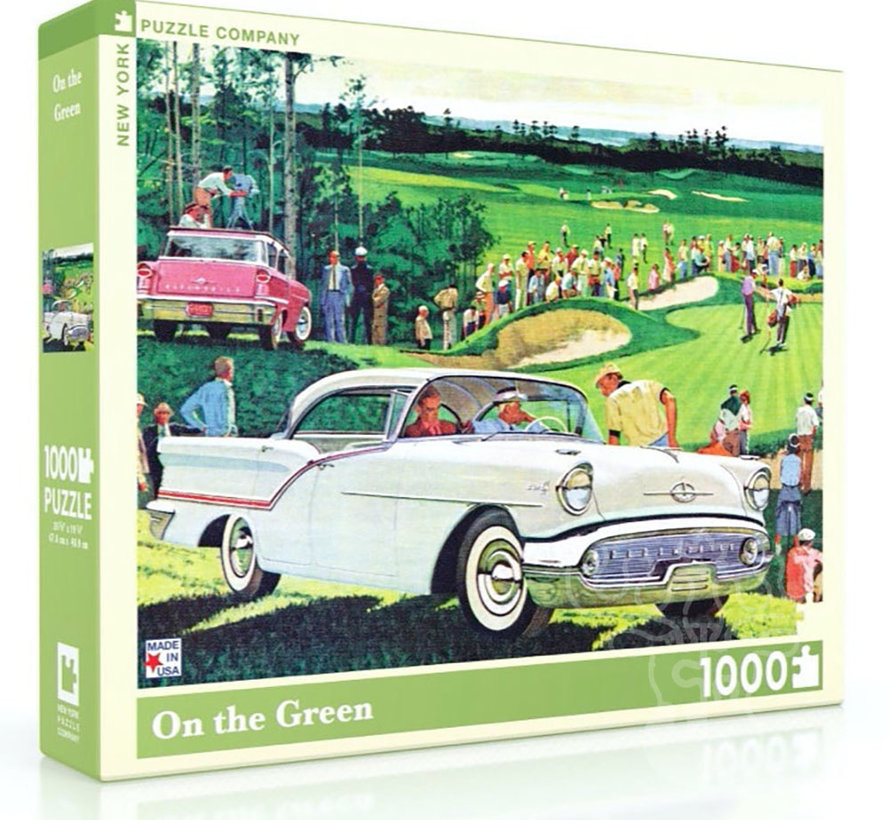 New York Puzzle Co. General Motors: On the Green Puzzle 1000pcs