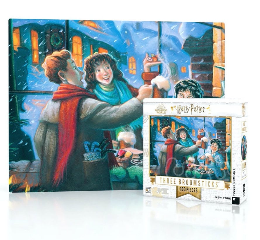 New York Puzzle Co. Harry Potter: Three Broomsticks Mini Puzzle 100pcs