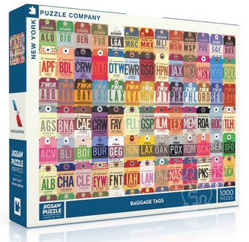 New York Puzzle Company New York Puzzle Co. American Airlines: Baggage Tags Puzzle 1000pcs