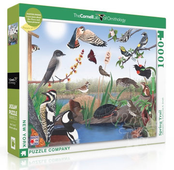 New York Puzzle Company New York Puzzle Co. Cornell Lab: Spring Trail Puzzle 1000pcs