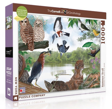 New York Puzzle Company New York Puzzle Co. Cornell Lab: Summer Trail Puzzle 1000pcs