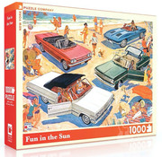 New York Puzzle Company New York Puzzle Co. General Motors: Fun in the Sun Puzzle 1000pcs