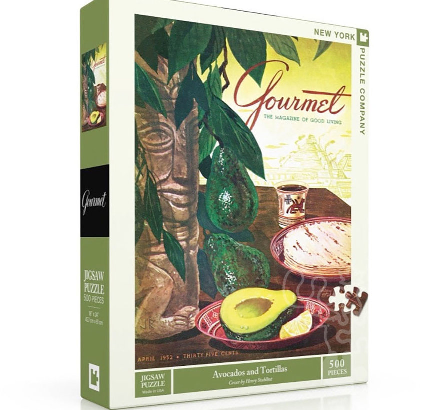 New York Puzzle Co. Gourmet: Avocados and Tortillas Puzzle 500pcs*