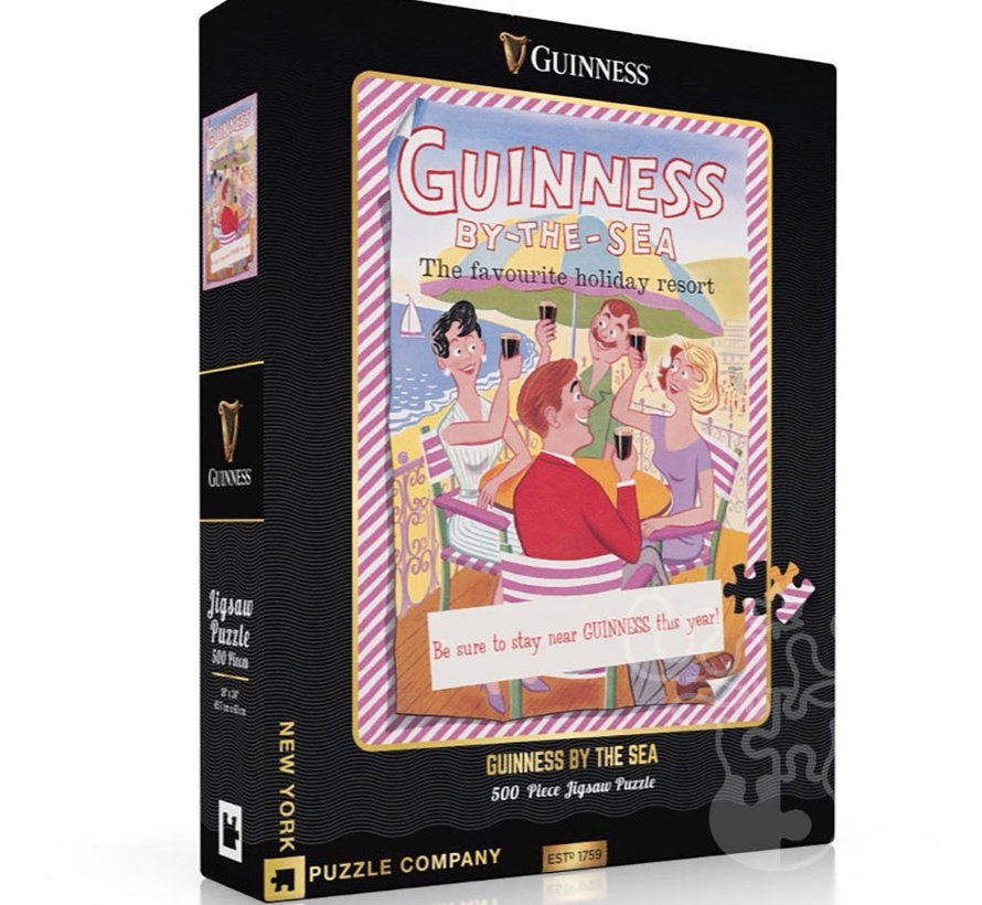 New York Puzzle Co. Guinness: Guinness by the Sea Puzzle 500pcs