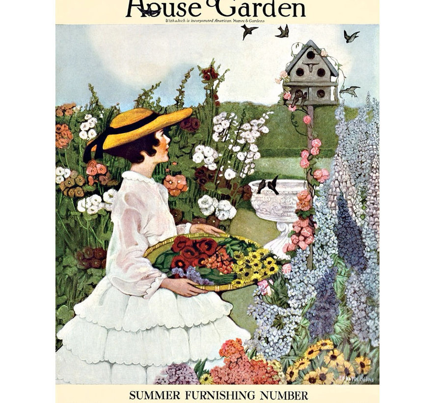 New York Puzzle Co. House & Garden: Gathering Flowers Puzzle 500pcs