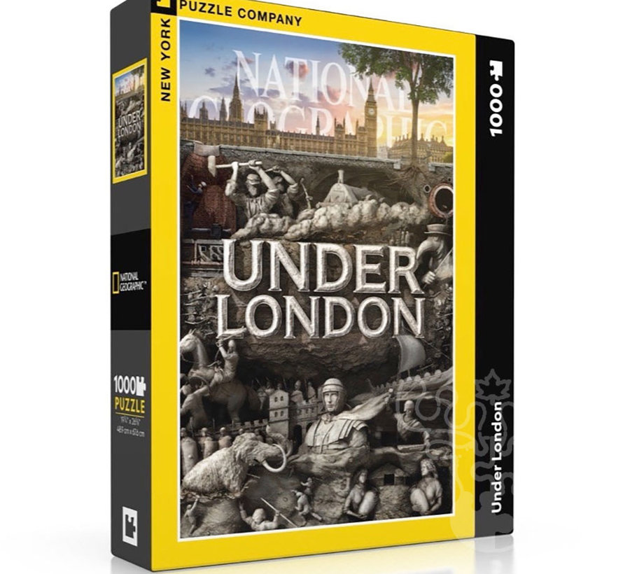 FINAL SALE New York Puzzle Co. National Geographic: Under London Puzzle 1000pcs