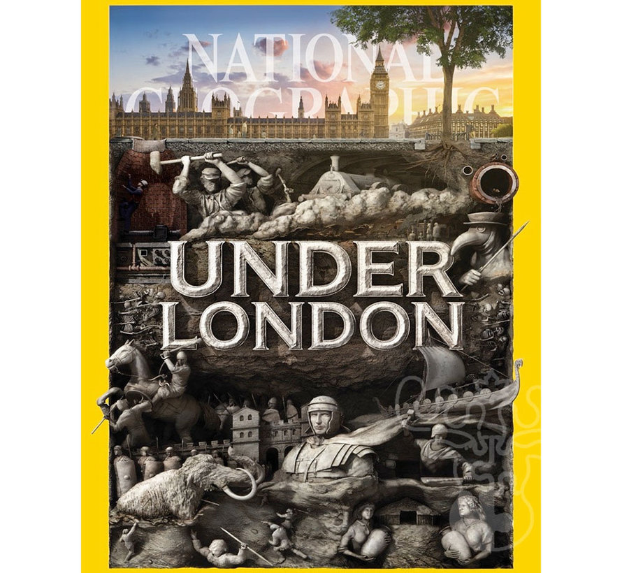 FINAL SALE New York Puzzle Co. National Geographic: Under London Puzzle 1000pcs