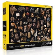 New York Puzzle Company New York Puzzle Co. National Geographic: Photo Ark Baby Animals Puzzle 500pcs