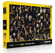 New York Puzzle Company FINAL SALE New York Puzzle Co. National Geographic: PhotoArk Greatest Hits Puzzle 1000pcs**