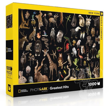 New York Puzzle Company FINAL SALE New York Puzzle Co. National Geographic: PhotoArk Greatest Hits Puzzle 1000pcs**