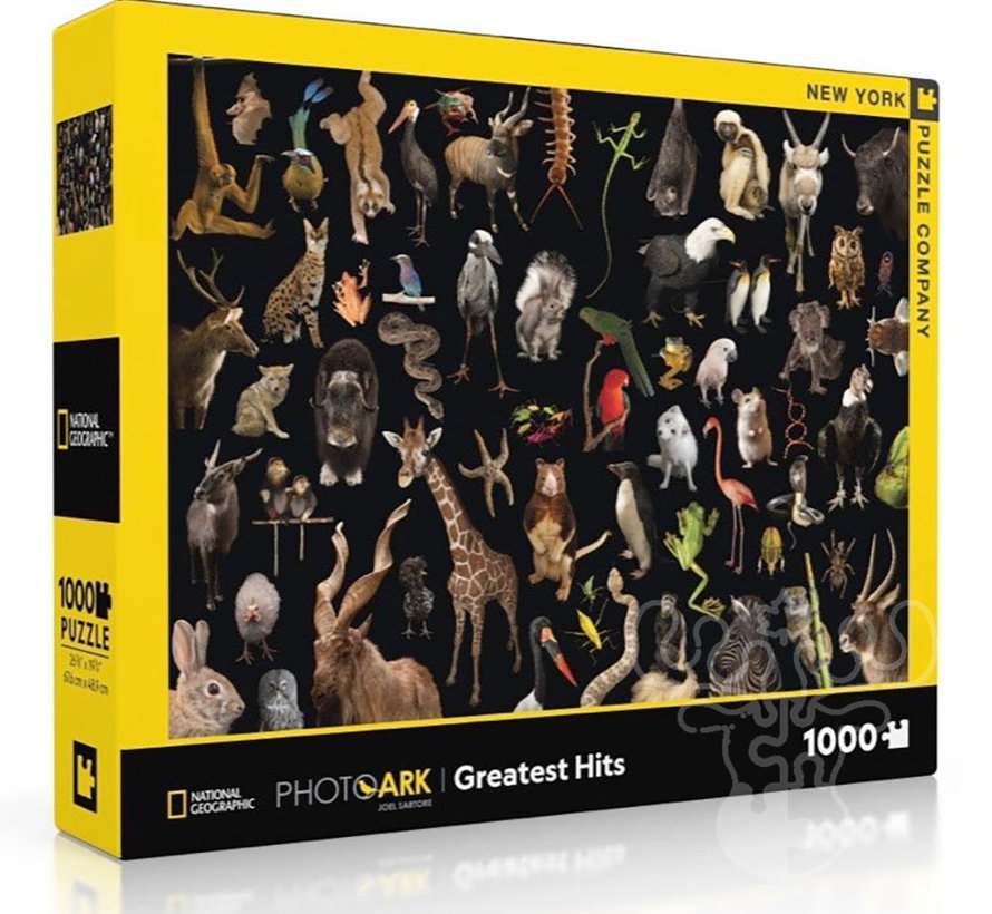 FINAL SALE New York Puzzle Co. National Geographic: PhotoArk Greatest Hits Puzzle 1000pcs**