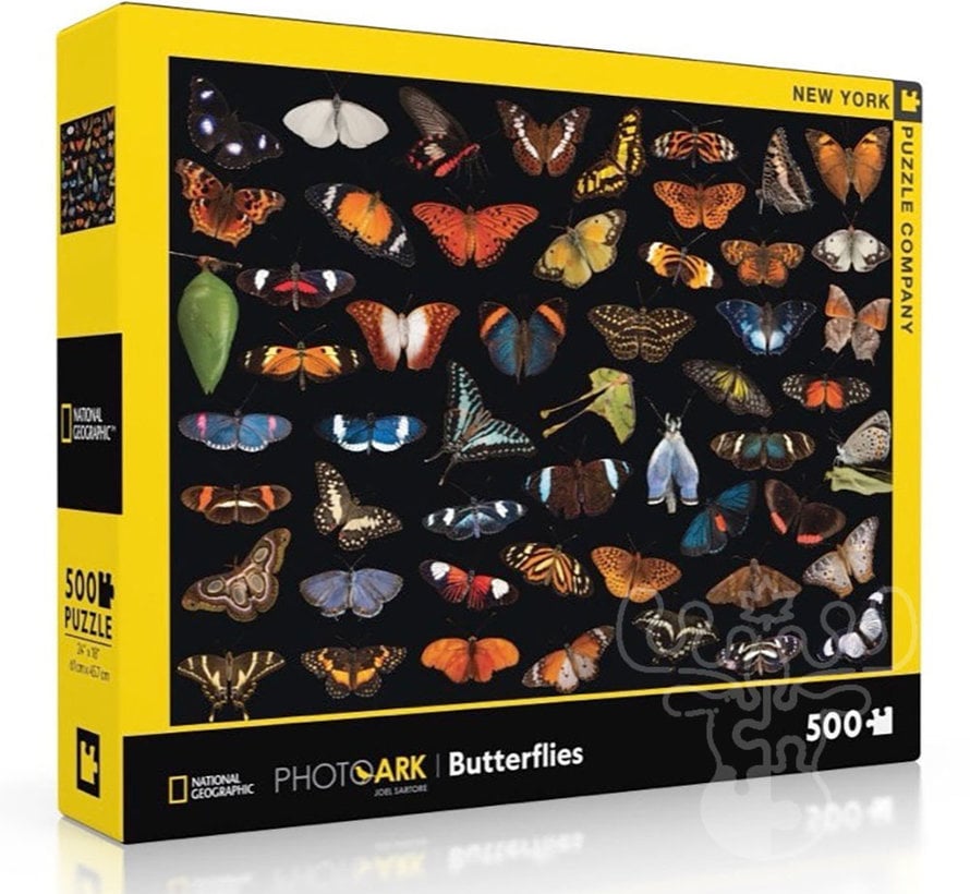 FINAL SALE New York Puzzle Co. National Geographic: Photo Ark Butterflies Puzzle 500pcs