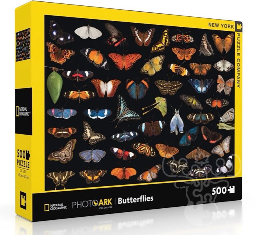 New York Puzzle Co. National Geographic: Photo Ark Butterflies Puzzle 500pcs