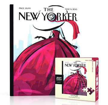 New York Puzzle Company New York Puzzle Co. The New Yorker: City Flair Mini Puzzle 100pcs