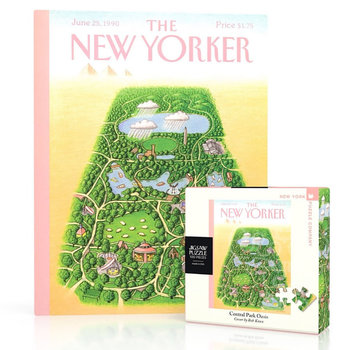 New York Puzzle Company New York Puzzle Co. The New Yorker: Central Park Oasis Mini Puzzle 100pcs
