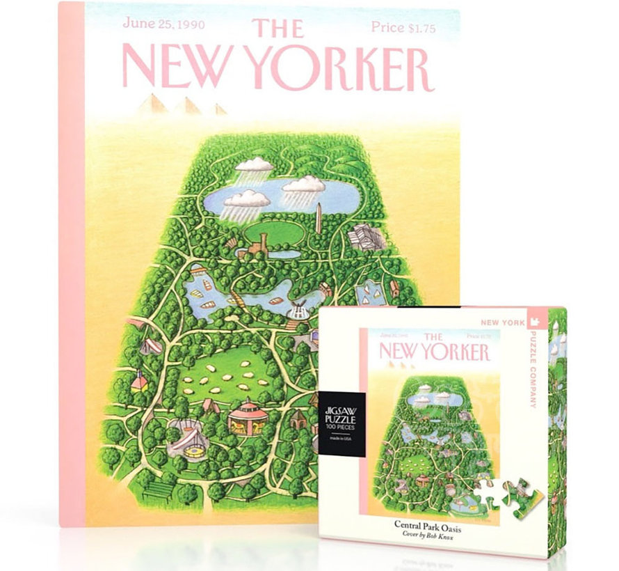 New York Puzzle Co. The New Yorker: Central Park Oasis Mini Puzzle 100pcs