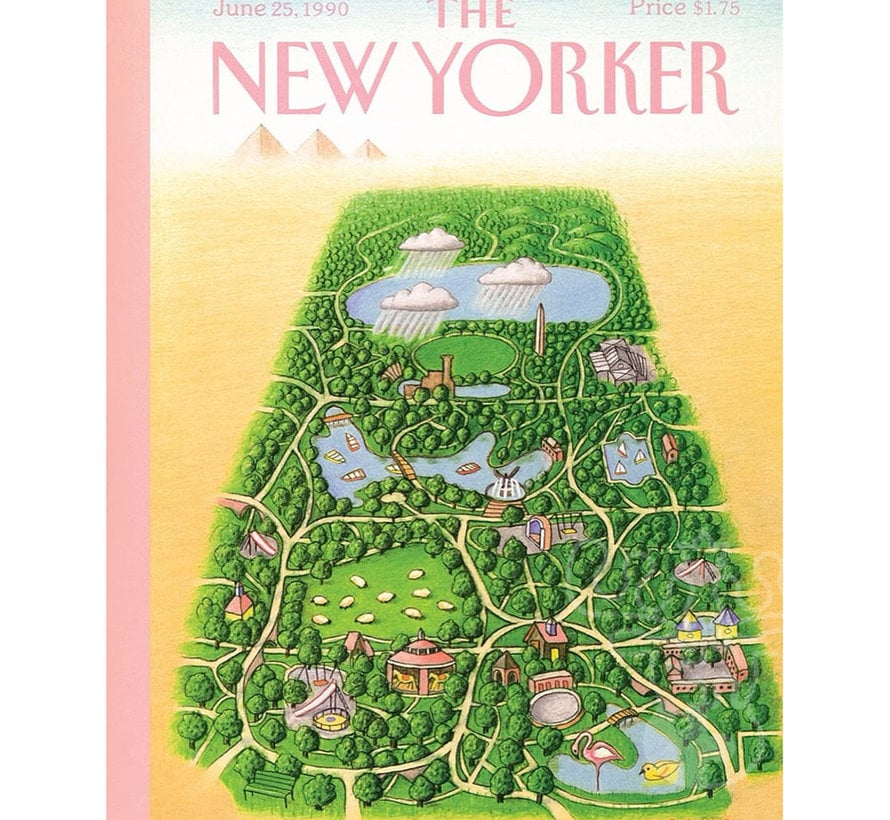 New York Puzzle Co. The New Yorker: Central Park Oasis Mini Puzzle 100pcs