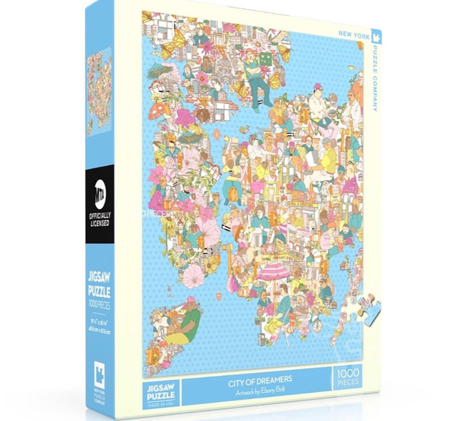 New York Puzzle Co. MTA: City of Dreamers Puzzle 1000pcs