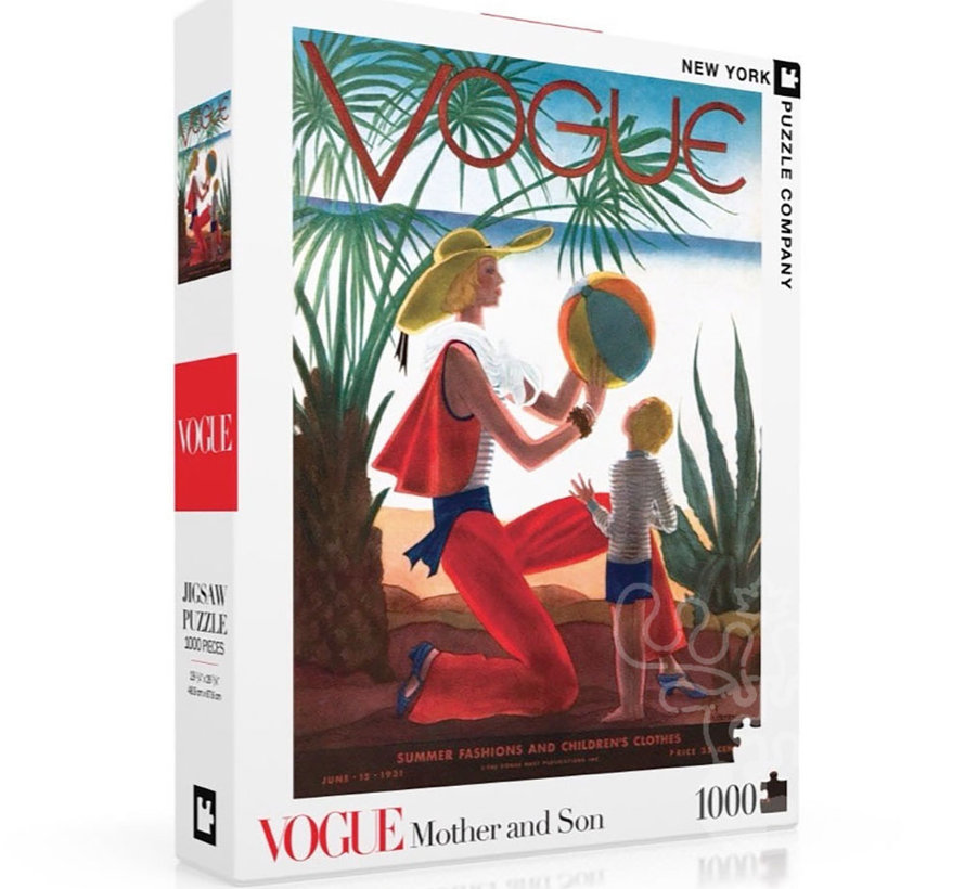 New York Puzzle Co. Vogue: Mother & Son Puzzle 1000pcs
