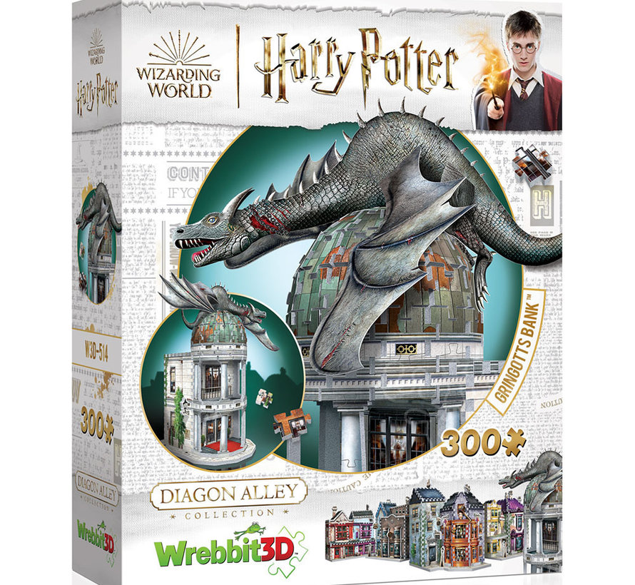 Wrebbit Harry Potter Diagon Alley Collection: Gringotts Bank™ Puzzle 300pcs