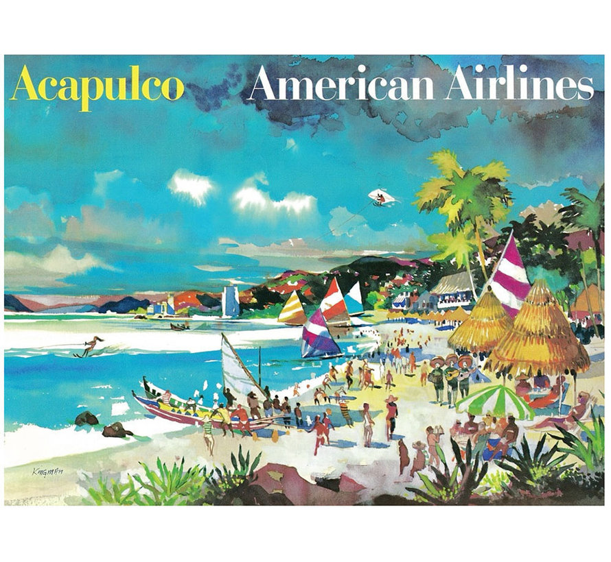 New York Puzzle Co. American Airlines: Acapulco Puzzle 1500pcs