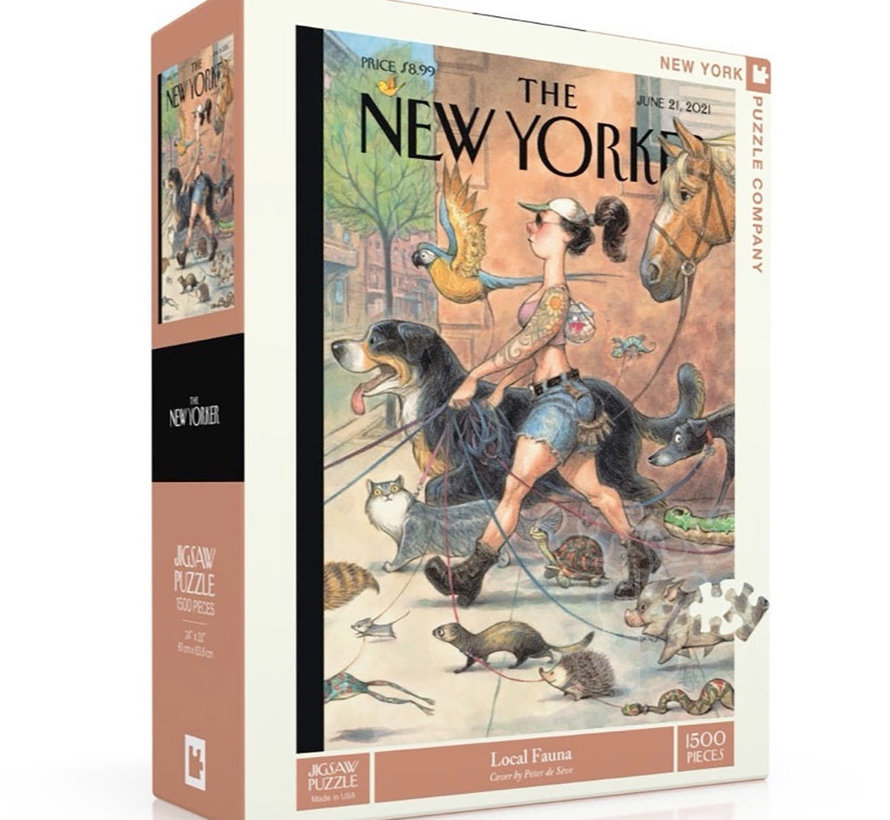 New York Puzzle Co. The New Yorker: Local Fauna Puzzle 1500pcs