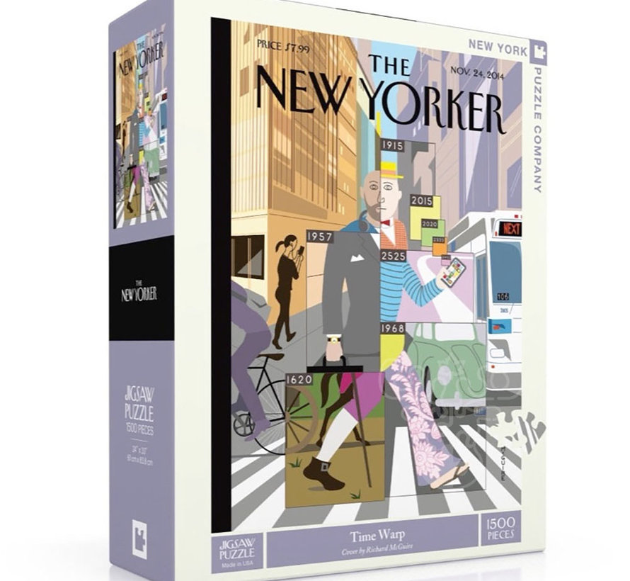 New York Puzzle Co. The New Yorker: Time Warp Puzzle 1500pcs