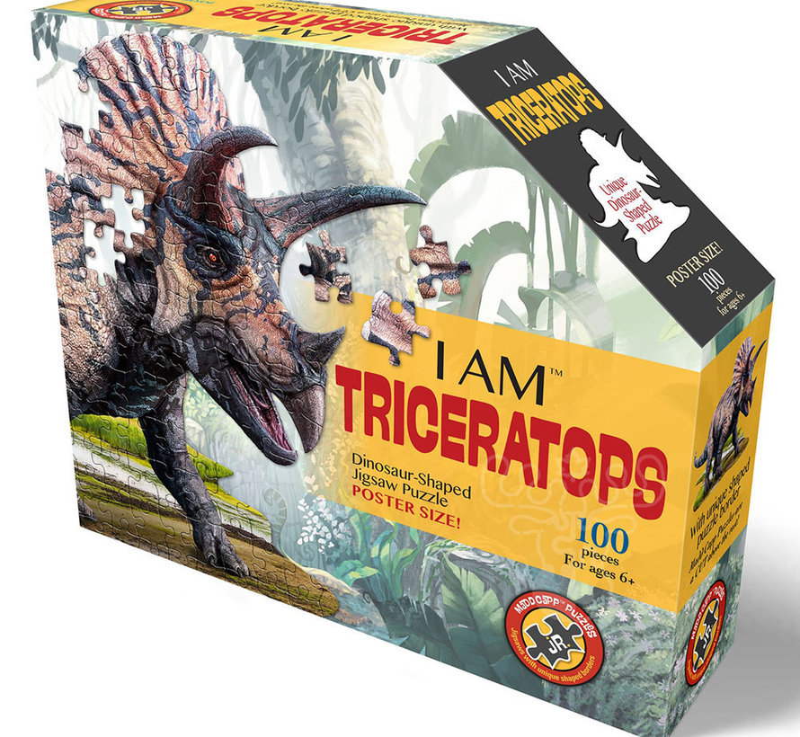 Madd Capp I Am Triceratops Puzzle 100pcs
