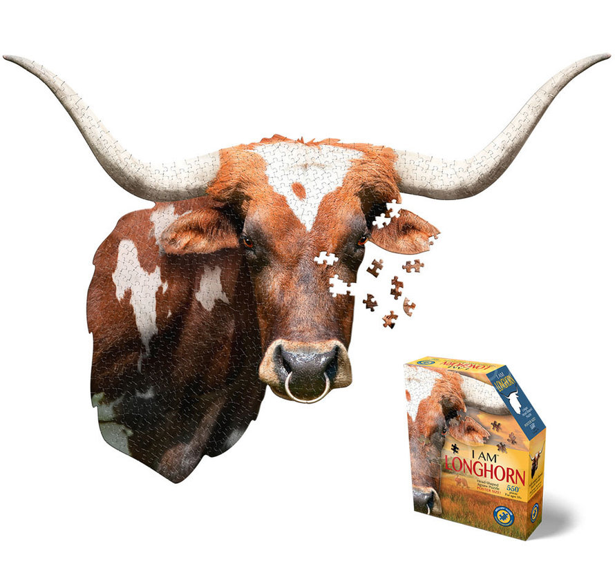 FINAL SALE Madd Capp I Am Longhorn Puzzle 550pcs