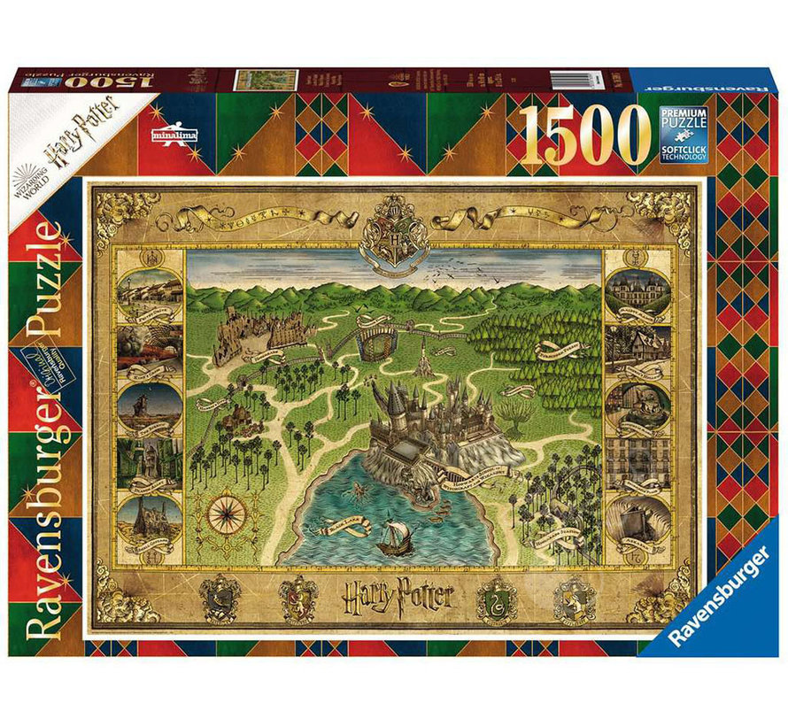 Ravensburger Harry Potter Hogwarts Map Puzzle 1500pcs**