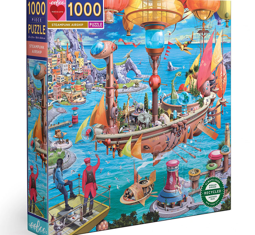 eeBoo Steampunk Airship Puzzle 1000pcs