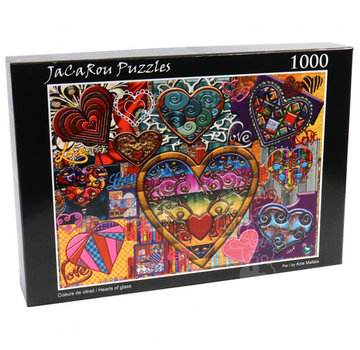 JaCaRou Puzzles JaCaRou Hearts of Glass Puzzle 1000pcs