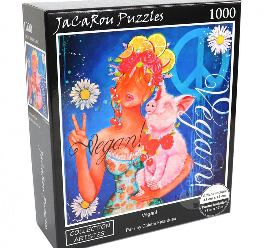 FINAL SALE JaCaRou Vegan! Puzzle 1000pcs