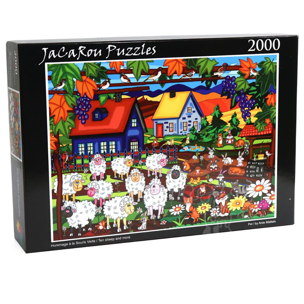 JaCaRou Ten Sheep and More Puzzle 2000pcs Puzzles Canada