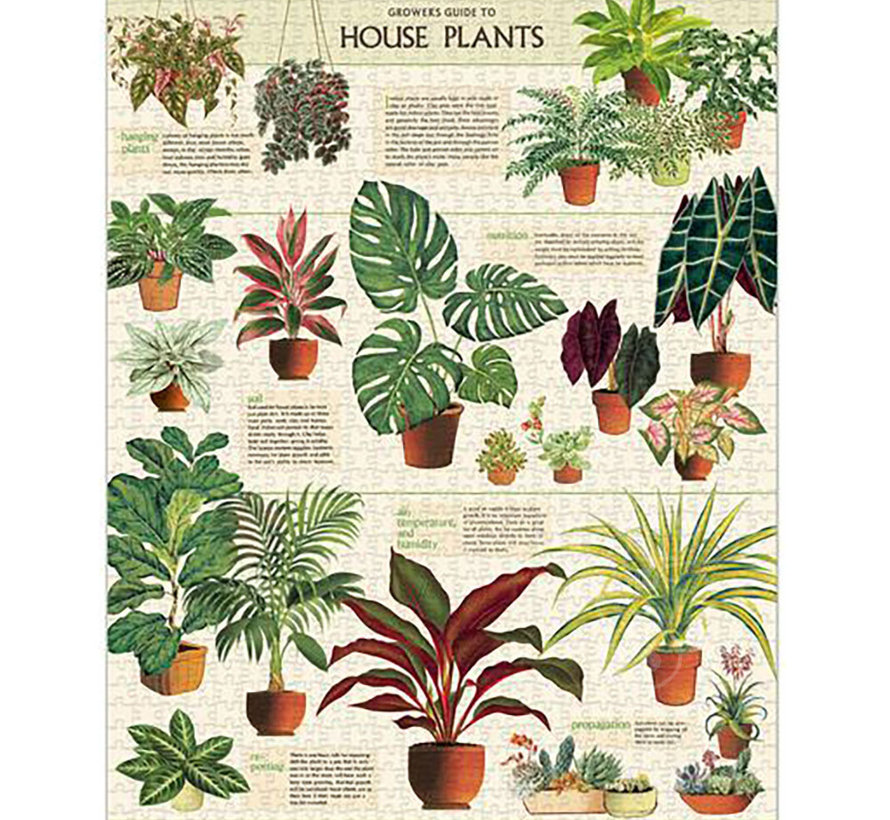 Cavallini Vintage: House Plants Puzzle 1000pcs