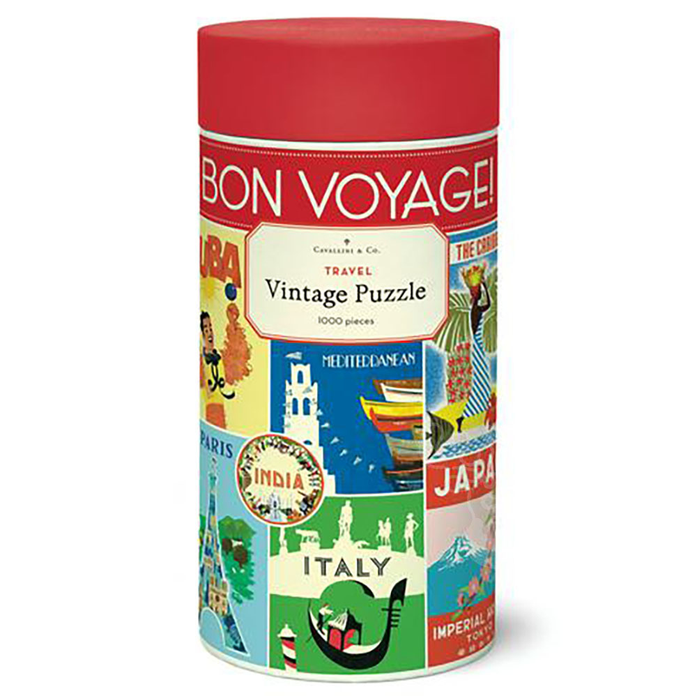 Cavallini Vintage Travel Puzzle 1000pcs Puzzles Canada
