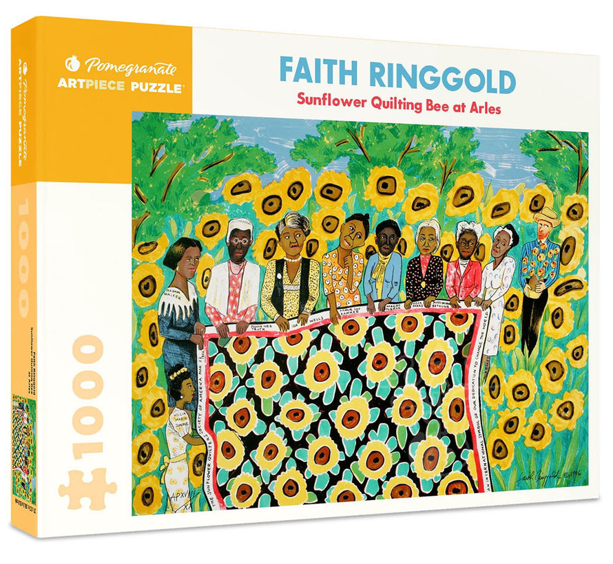 Pomegranate Ringgold, Faith: Sunflower Quilting Bee at Arles Puzzle 1000pcs