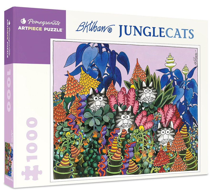 Pomegranate Kliban, B.: Jungle Cats Puzzle 1000pcs