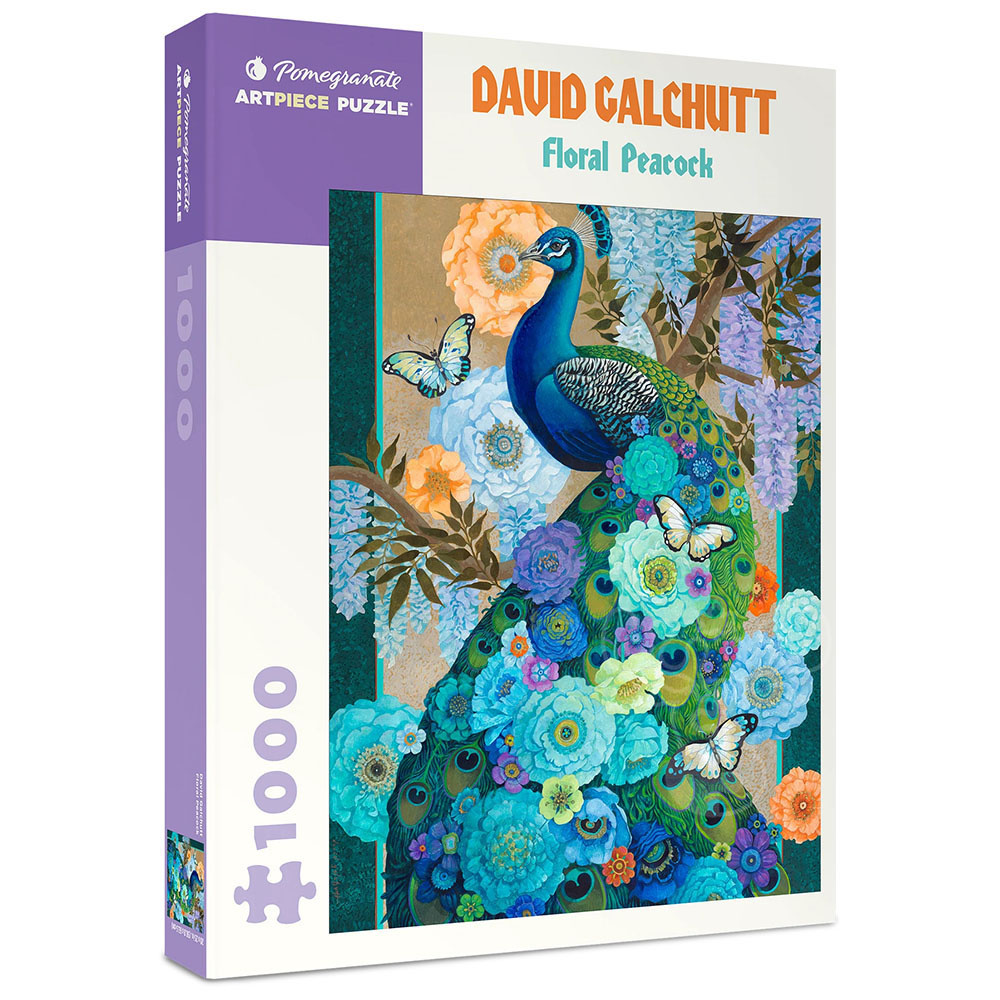 Pomegranate Galchutt, David Floral Peacock Puzzle 1000pcs Puzzles Canada