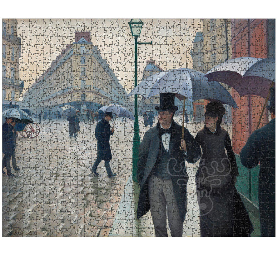 Pomegranate Caillebotte, Gustave: Paris Street; Rainy Day Puzzle 1000pcs