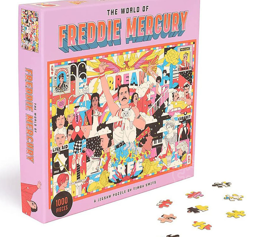 Laurence King The World of Freddie Mecury Puzzle 1000pcs