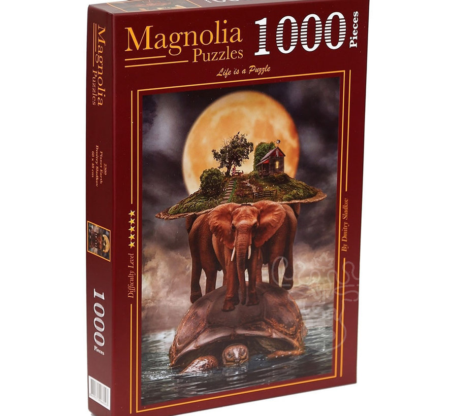 FINAL SALE Magnolia Planet Earth Puzzle 1000pcs