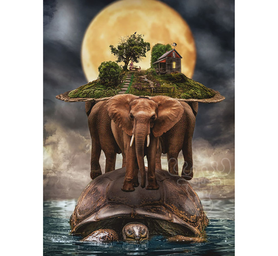 FINAL SALE Magnolia Planet Earth Puzzle 1000pcs