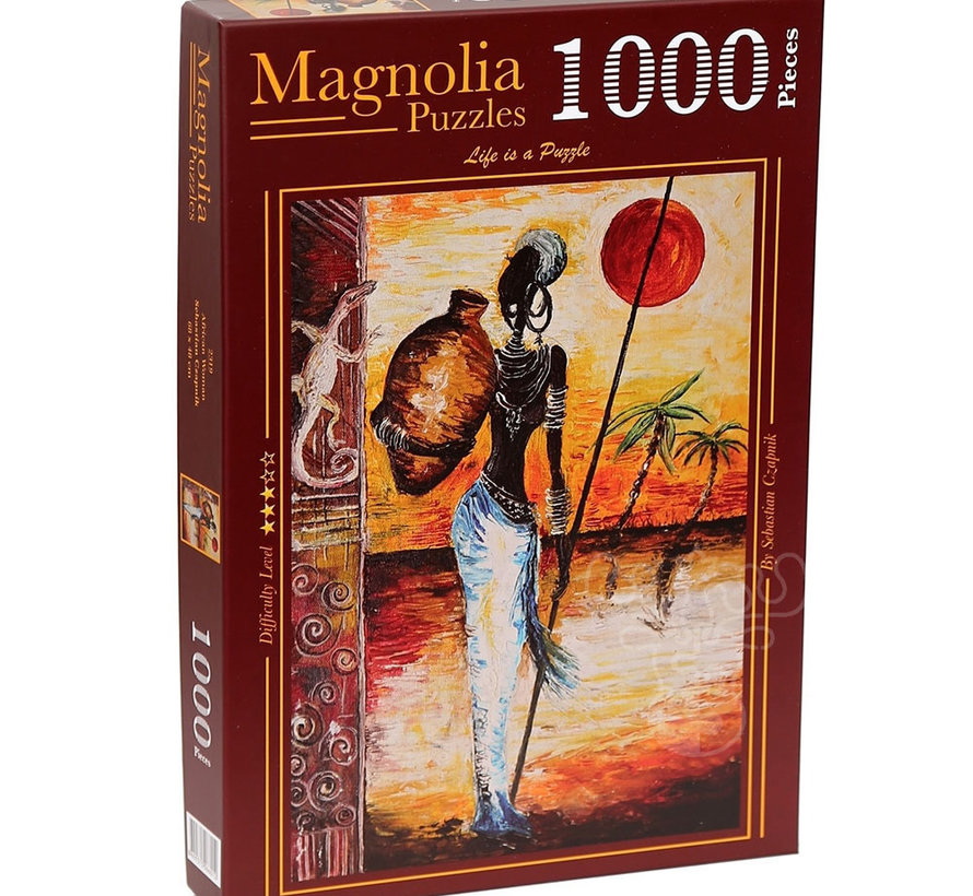 FINAL SALE Magnolia African Woman Puzzle 1000pcs