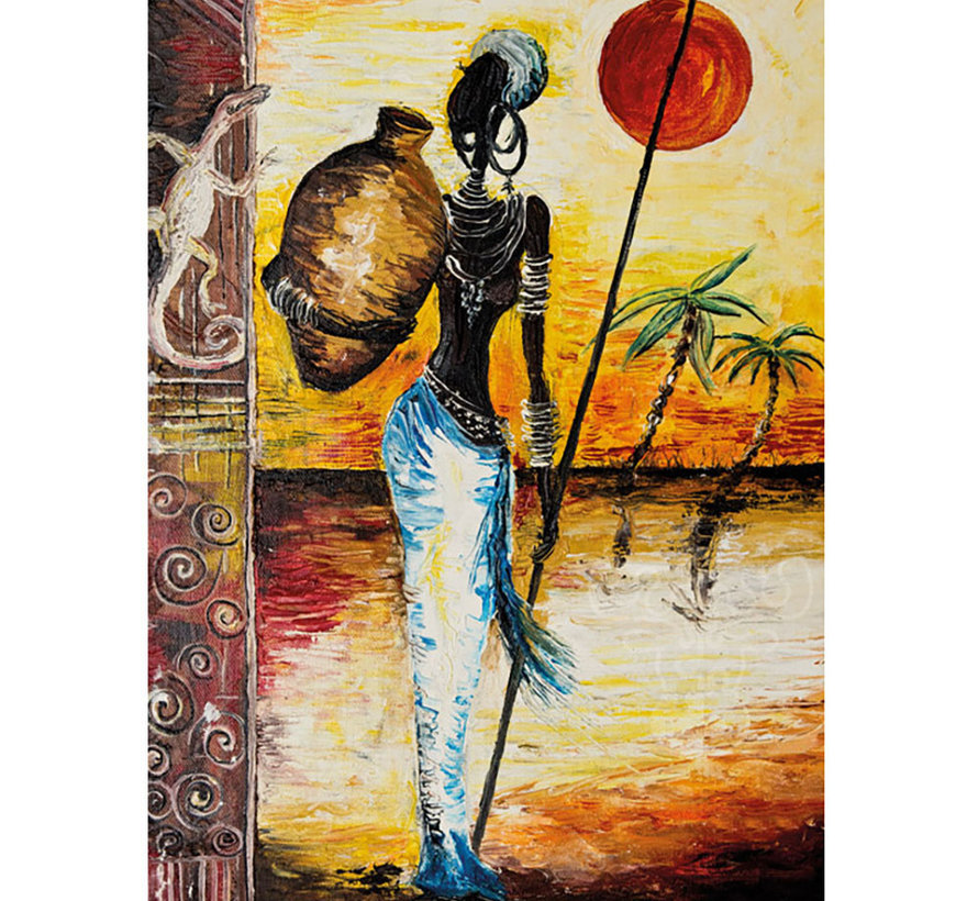 FINAL SALE Magnolia African Woman Puzzle 1000pcs