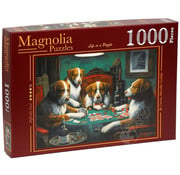Magnolia Puzzles Magnolia Dogs Playing Poker Puzzle 1000pcs