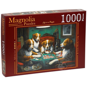 Magnolia Puzzles Magnolia Dogs Playing Poker Puzzle 1000pcs