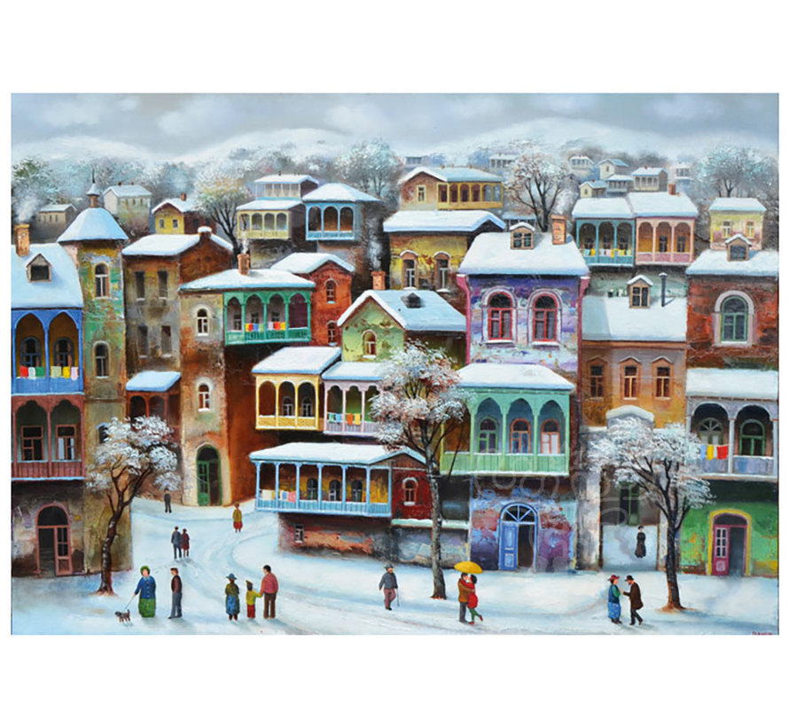 Magnolia Snow in Old Tbilisi - David Martiashvili Special Edition Puzzle 1000pcs