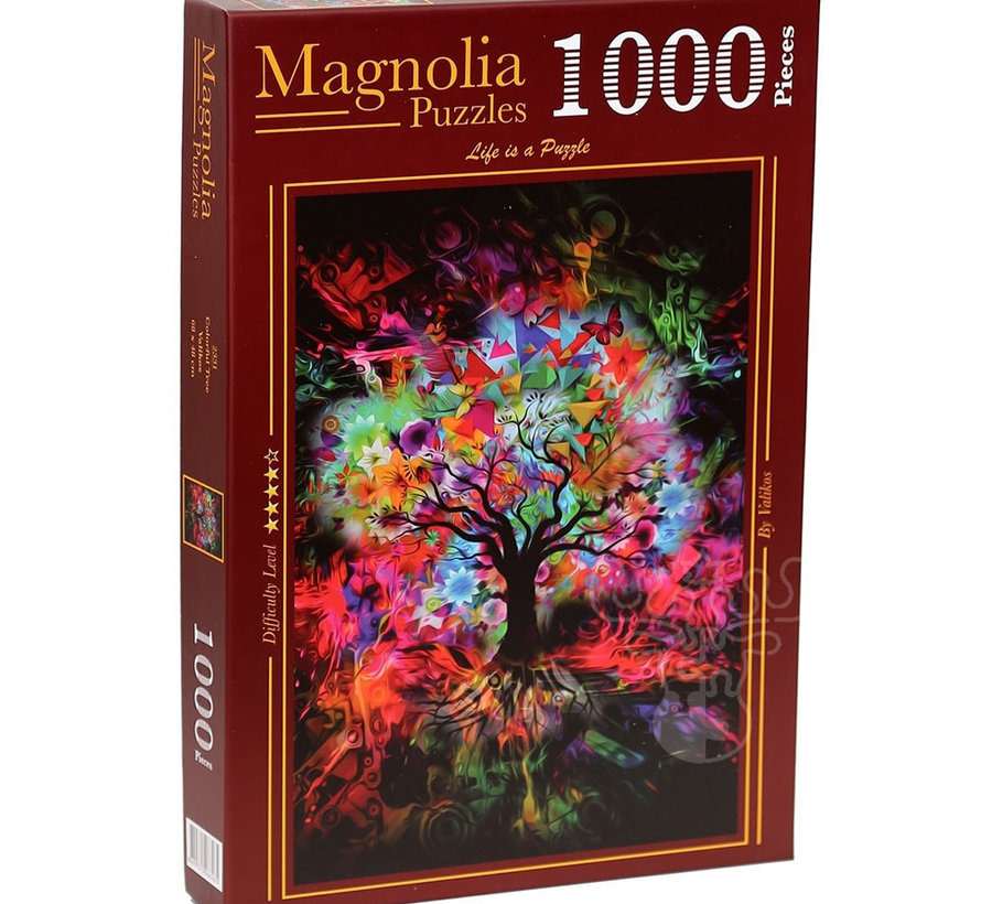 Magnolia Colorful Tree Puzzle 1000pcs